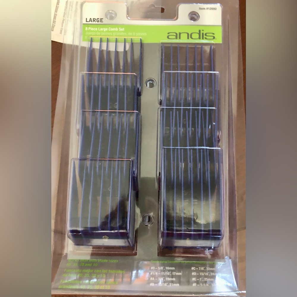 Andis Detachable Large Clipper Set of 8